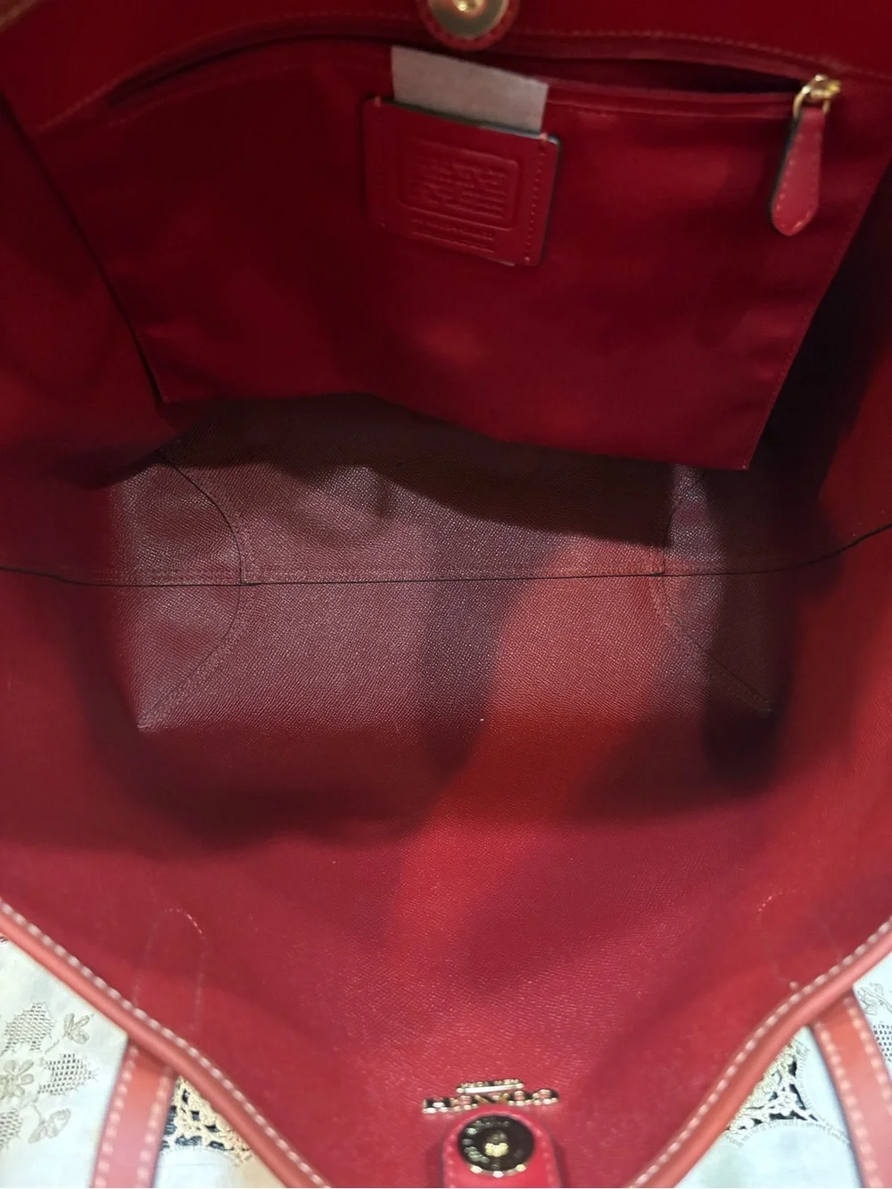 Coach X Tom Wesselmann Lip Print Tote